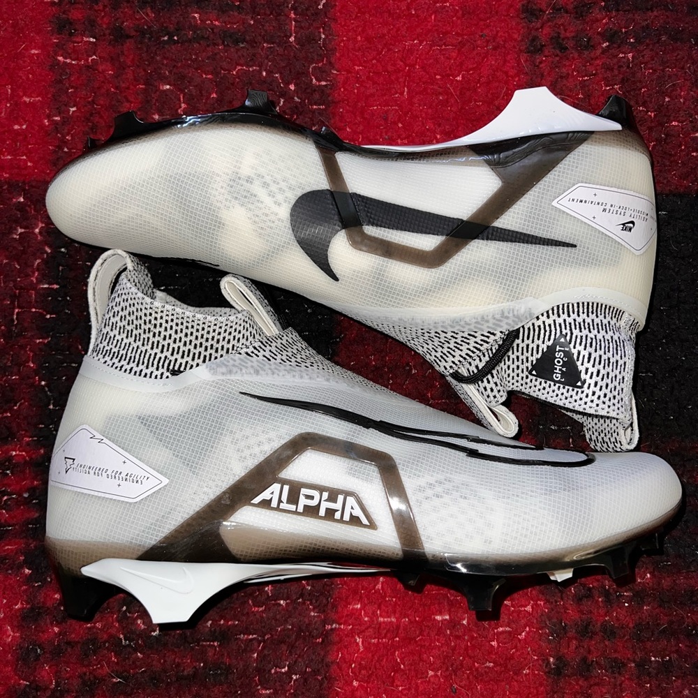 SOLD!!!! Nike Alpha Menace Elite 3 Ghost White Football Cleats CT6648-100